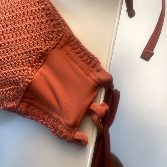 xhilaration burnt orange halter bikini top! size snall - Picture 7 of 7